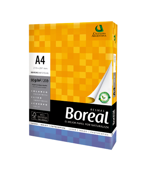 Resma Boreal A4 90 grs