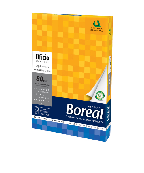 Resma Boreal Oficio 80 grs